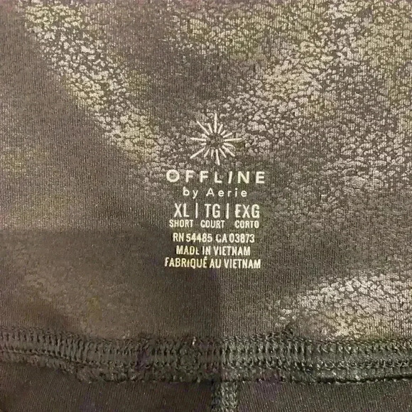 OFFLINE BY AERIE | Faux Leather Shiny Leggings | Sz XL Petite | like new - Picture 6 of 7